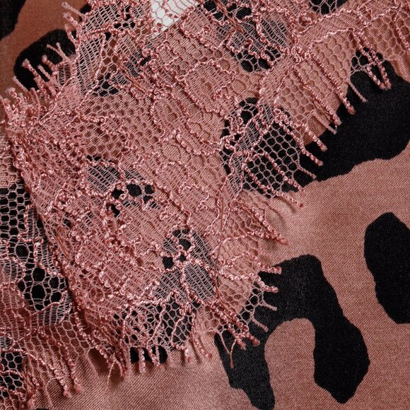 Cami NYC Blush Black Leopard Print Racer Lace Cami - Picture 6 of 8